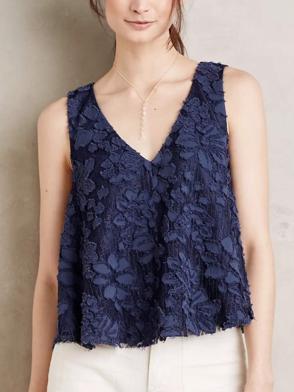 Maeve Kenia Swing Tank navy blue S
